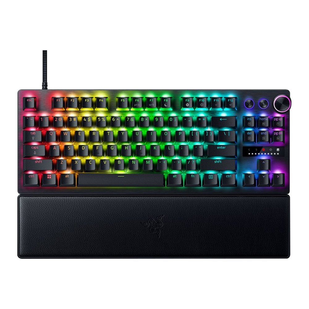 Razer USA Razer Huntsman V3 Pro - tangentbord TKL - med LED array indicator - QWERTZ - tysk - svart Inmatningsenhet
