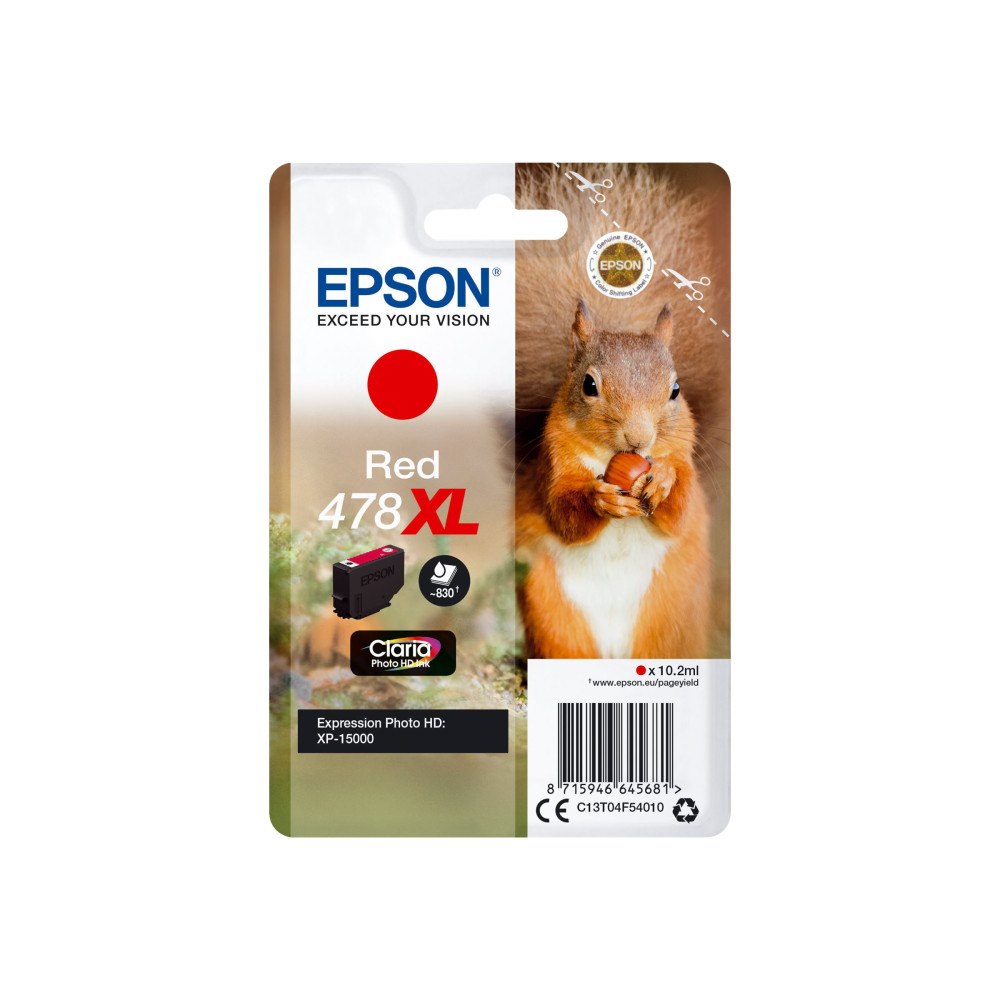EPSON Epson 478XL - hög kapacitet - röd - original - bläckpatron
