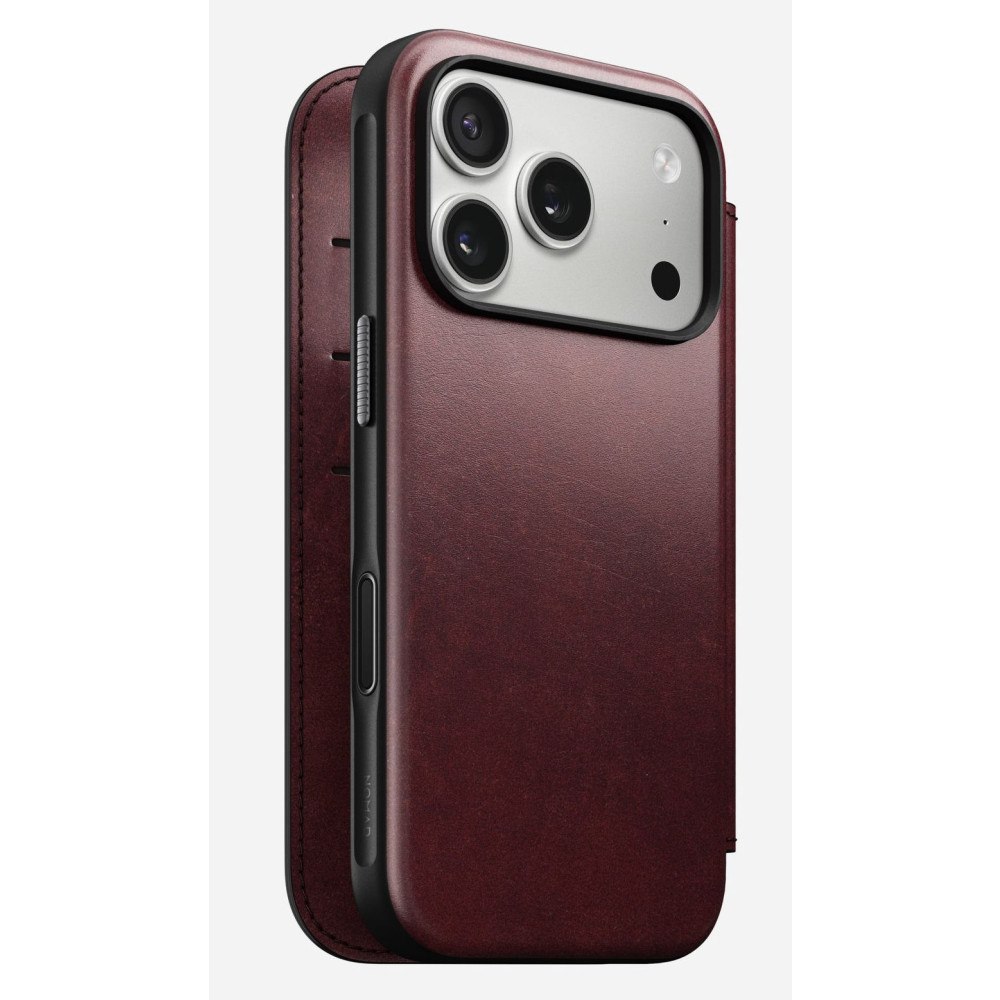 Nomad Nomad Modern Leather Folio mobilskal för iPhone 17 Pro, MagS...