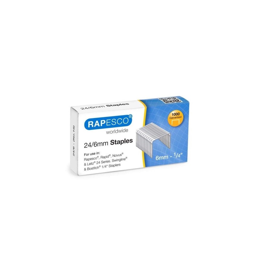 Rapesco Rapesco - klamrar - 24/6 - paket med 1000