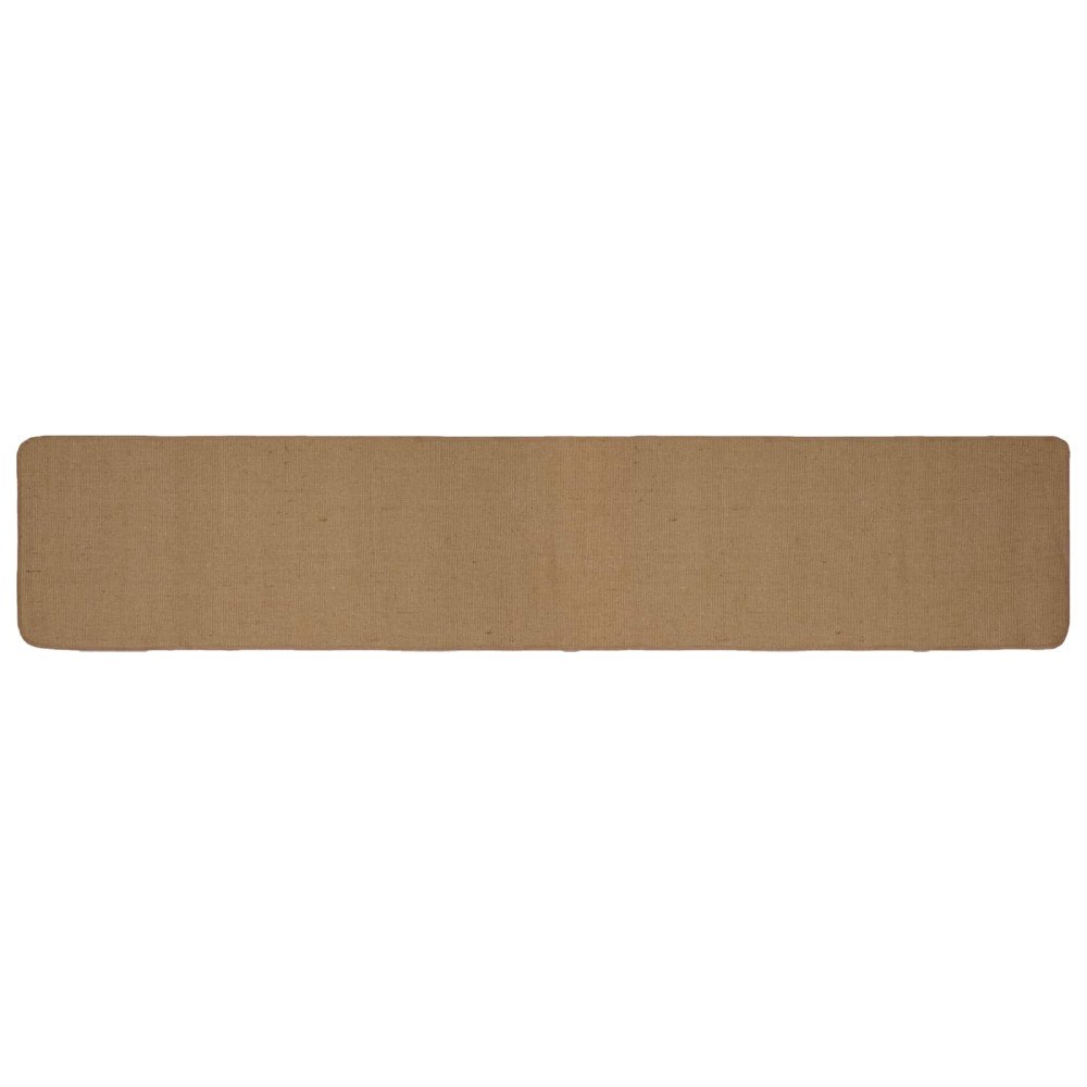 vidaXL Områdesmatta Ljusbrun 80 x 400 cm Jute