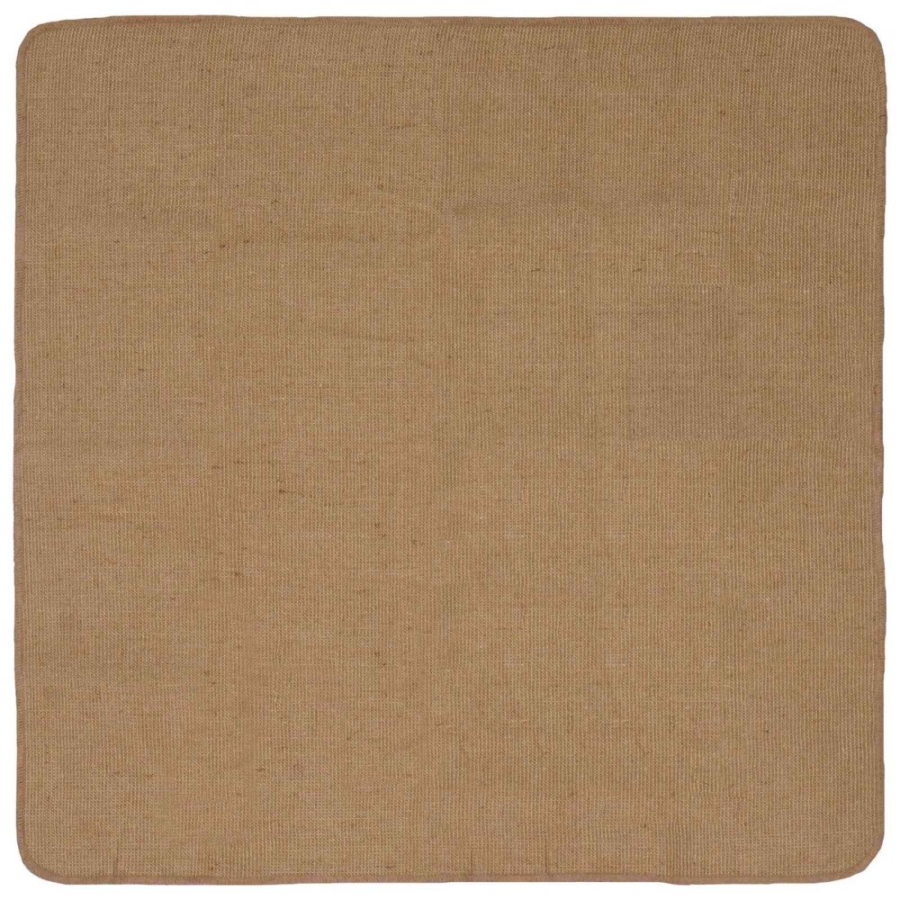 vidaXL Områdesmatta Ljusbrun 120 x 120 cm Jute