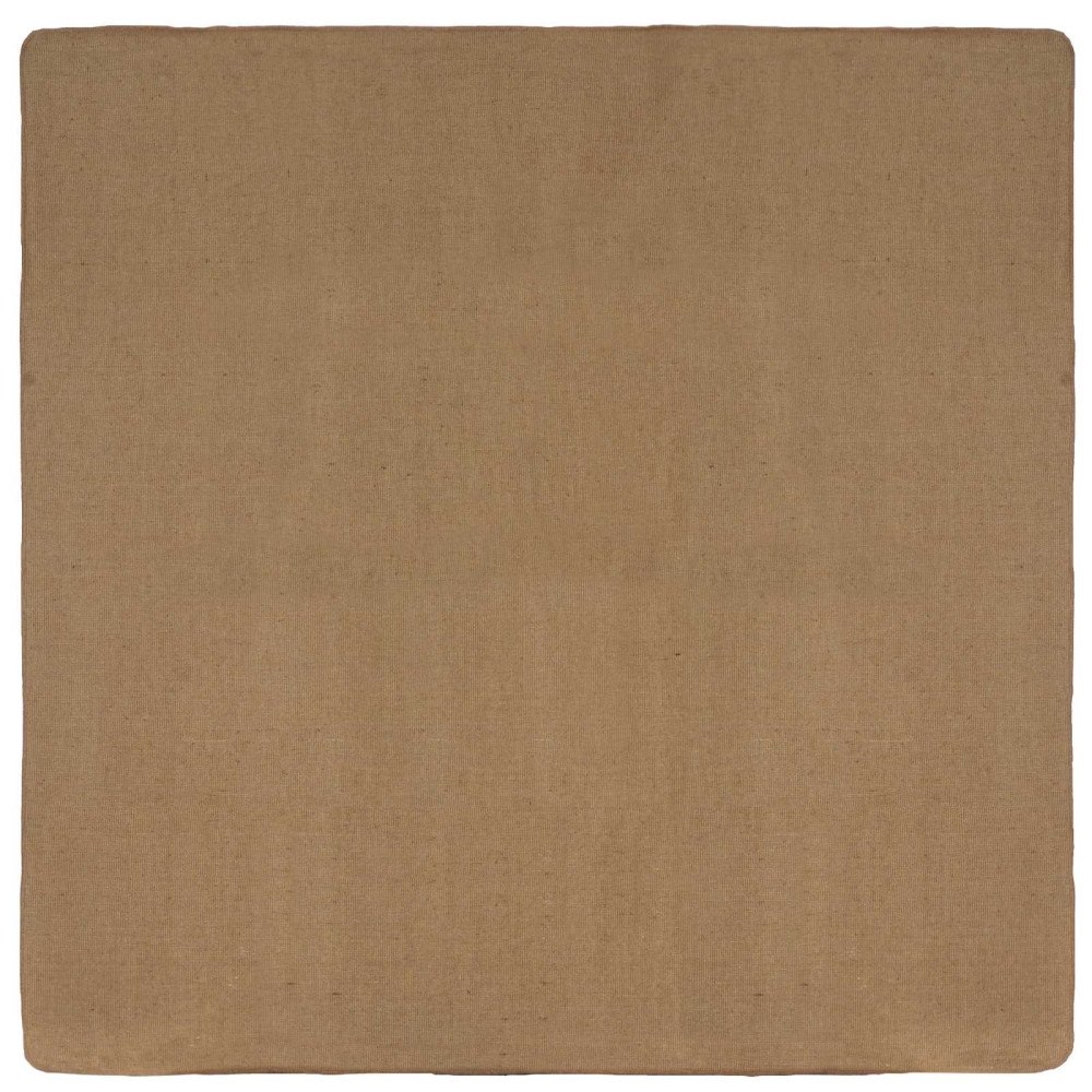 vidaXL Områdesmatta Ljusbrun 240 x 240 cm Jute