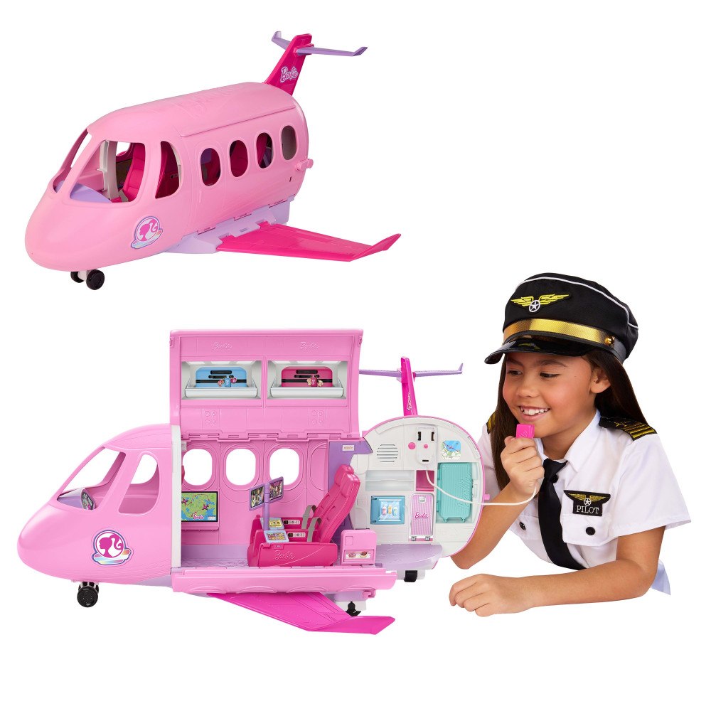 Barbie Barbie Dream Plane flygplanslekset, fungerande mikrofon, 14...
