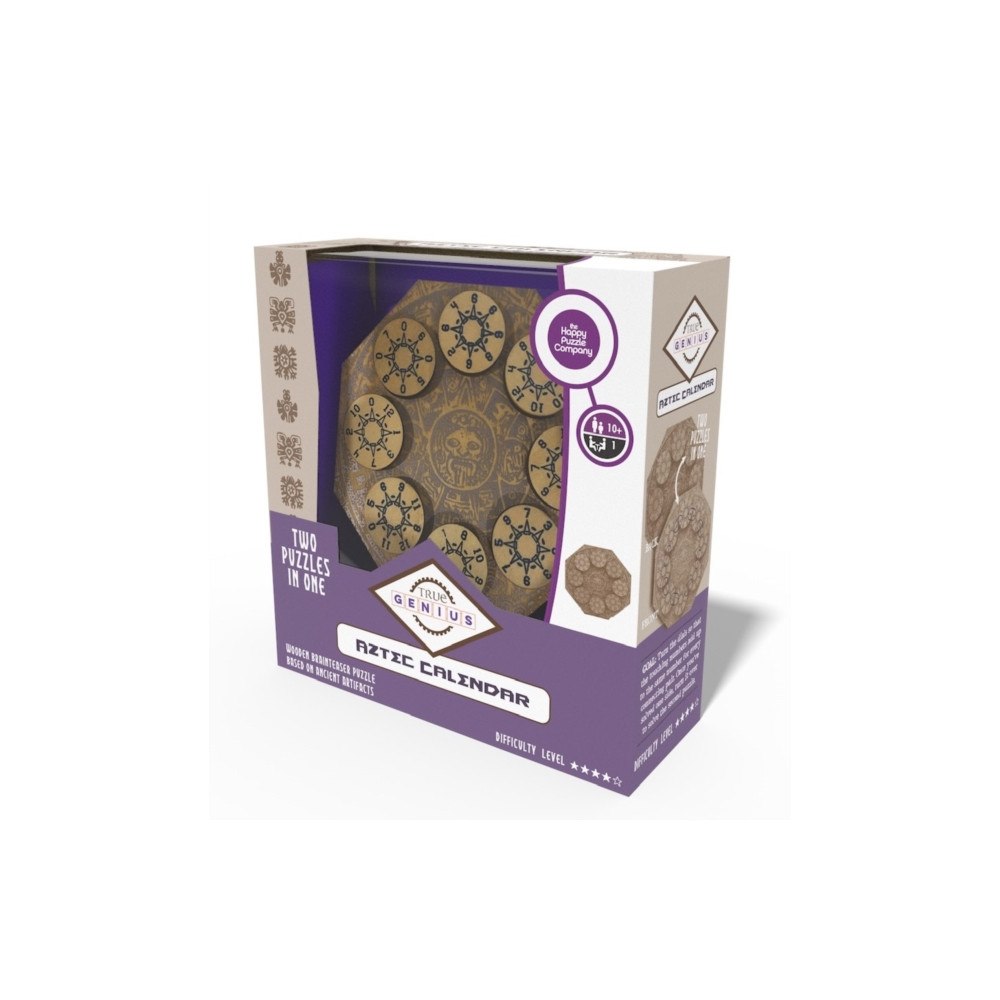 GO ON MAKE ME Aztec Calendar Brain Teaser Puzzle