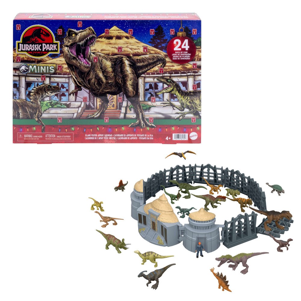 MATTEL Mattel Jurassic World JLD23 Adventskalender, 24 dagar, 19 mi...