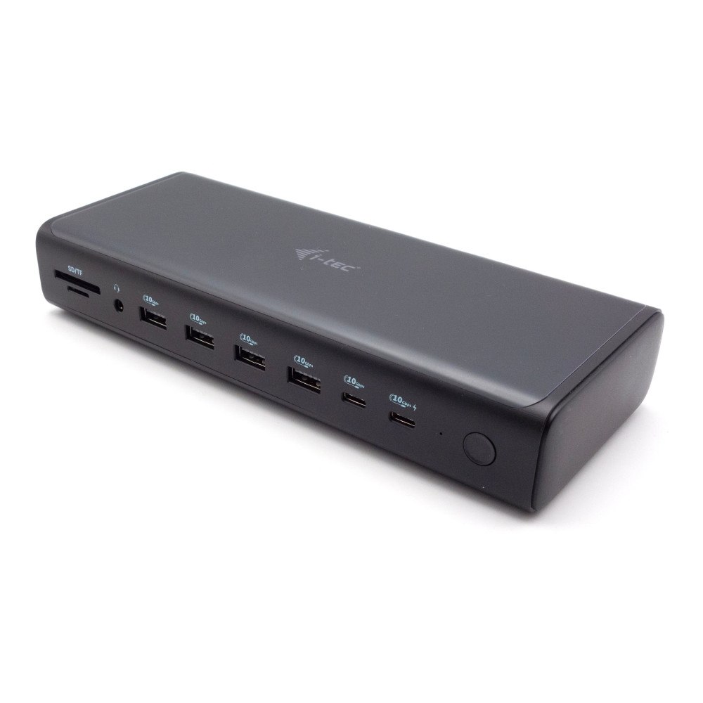 i-tec i-Tec - dockningsstation - USB-C / USB4 / Thunderbolt 3 / Thunderbolt 4 - 2 x HDMI, 2 x DP, 2 x USB-C - 1GbE, 2.5GbE