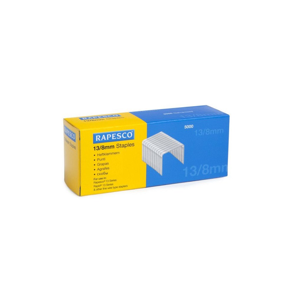 Rapesco Rapesco - klamrar - No. 13 - 8 mm - paket med 5000