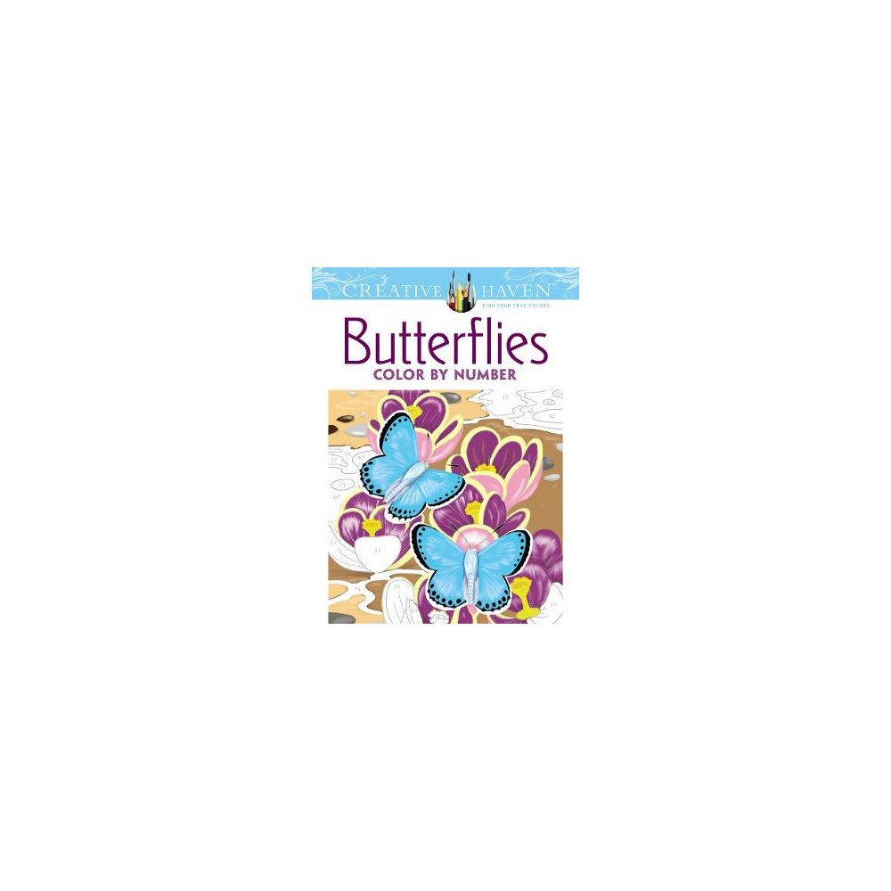 Jan Sovak Creative haven butterflies color by number coloring book (häftad, eng)