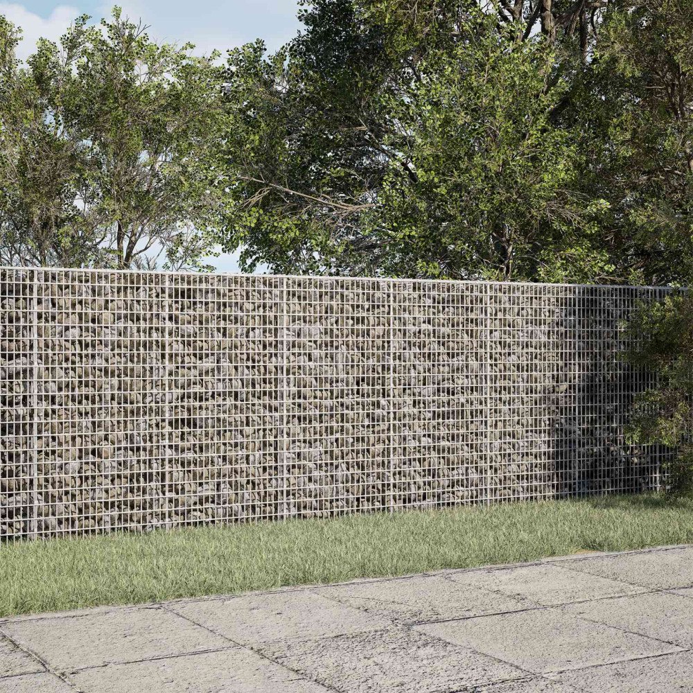 vidaXL Gabion med 5 mm tråd och 5x2,5 cm nät 300x20x100 cm