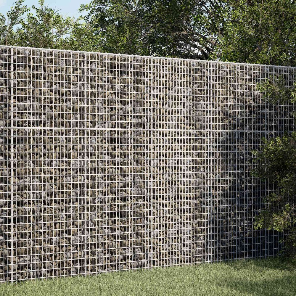 vidaXL Gabion med 5 mm tråd och 5x2,5 cm nät 100x20x150 cm