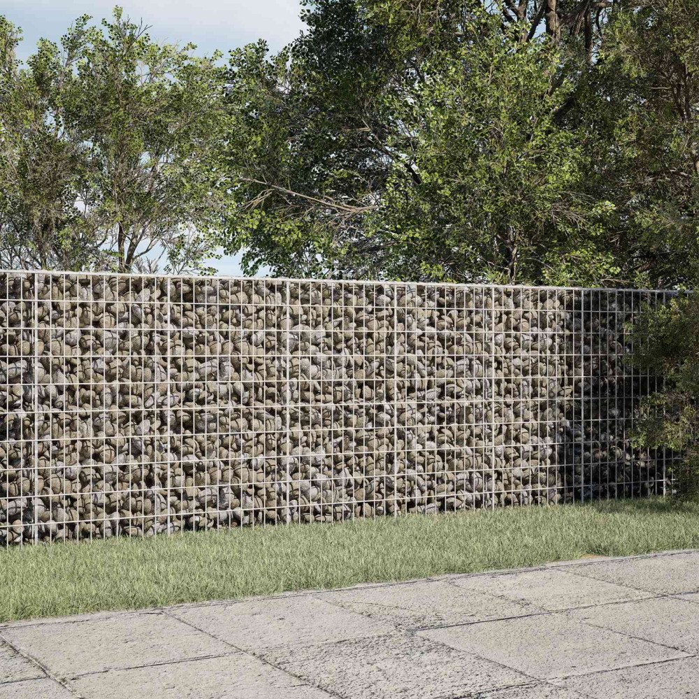 vidaXL Gabion med 5 mm tråd och 5x10 cm nät 200x50x100 cm