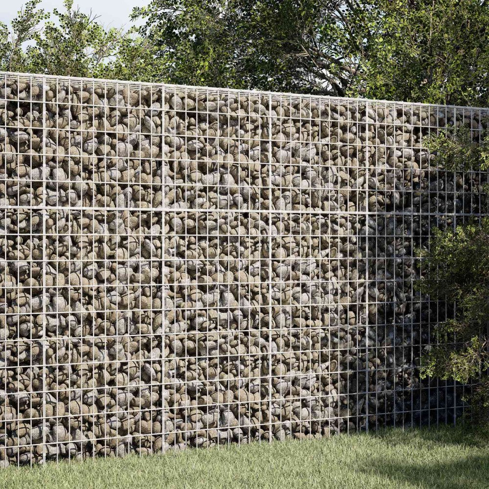 vidaXL Gabion med 5 mm tråd och 5x10 cm nät 100x50x150 cm