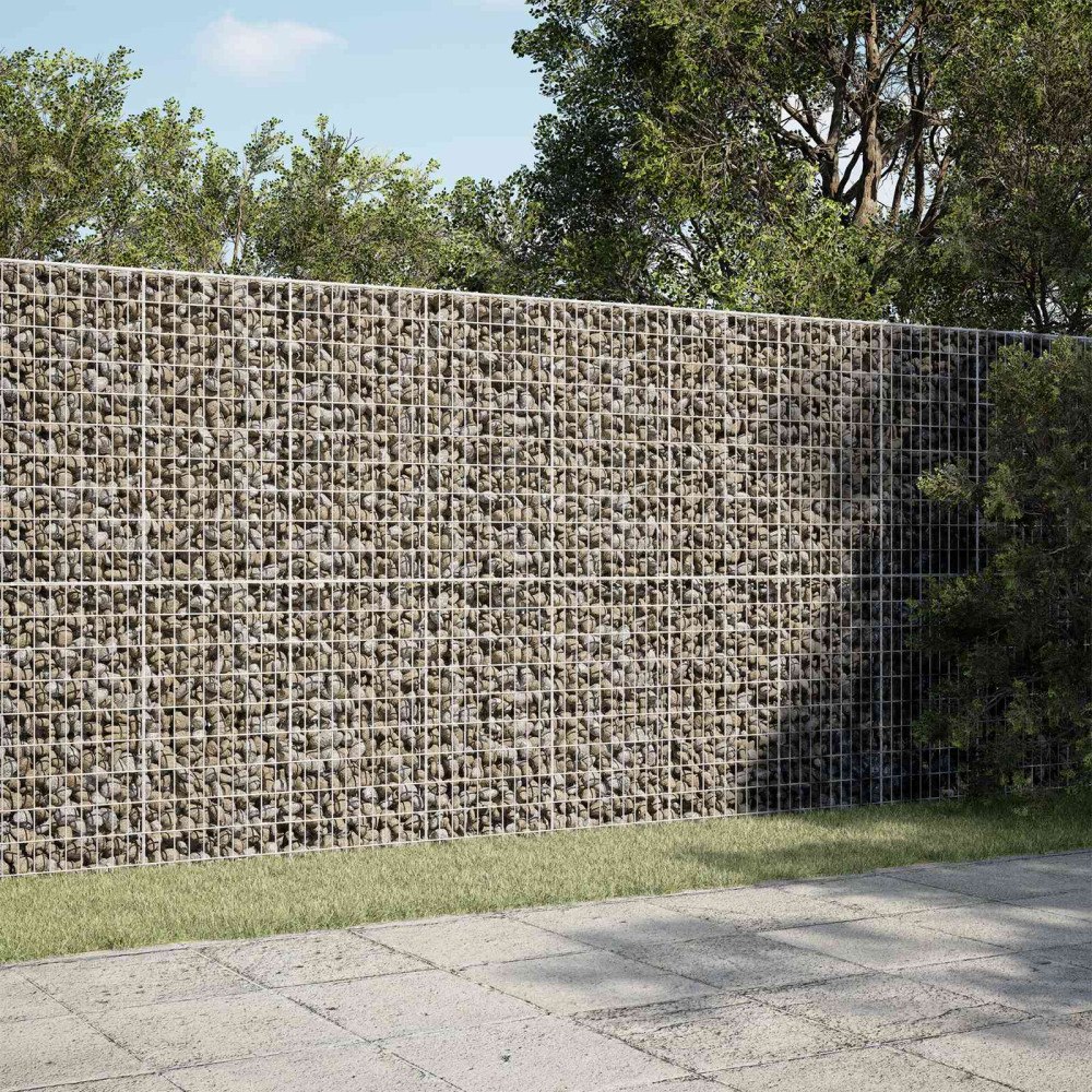 vidaXL Gabion med 5 mm tråd och 5x10 cm nät 200x50x200 cm
