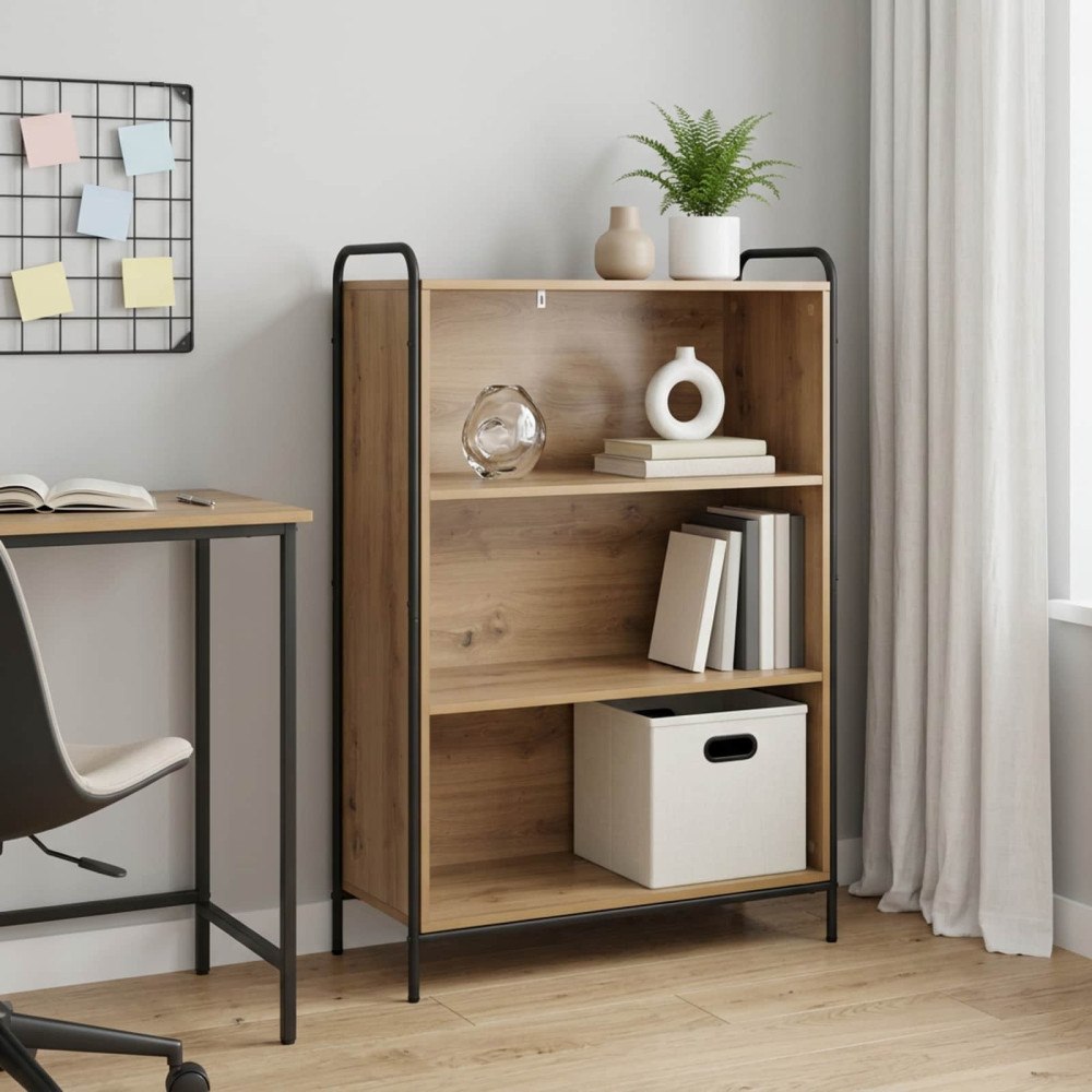 vidaXL Bokskåp 55,5 x 33 x 174 cm Konstruerat trä Artisan-ek
