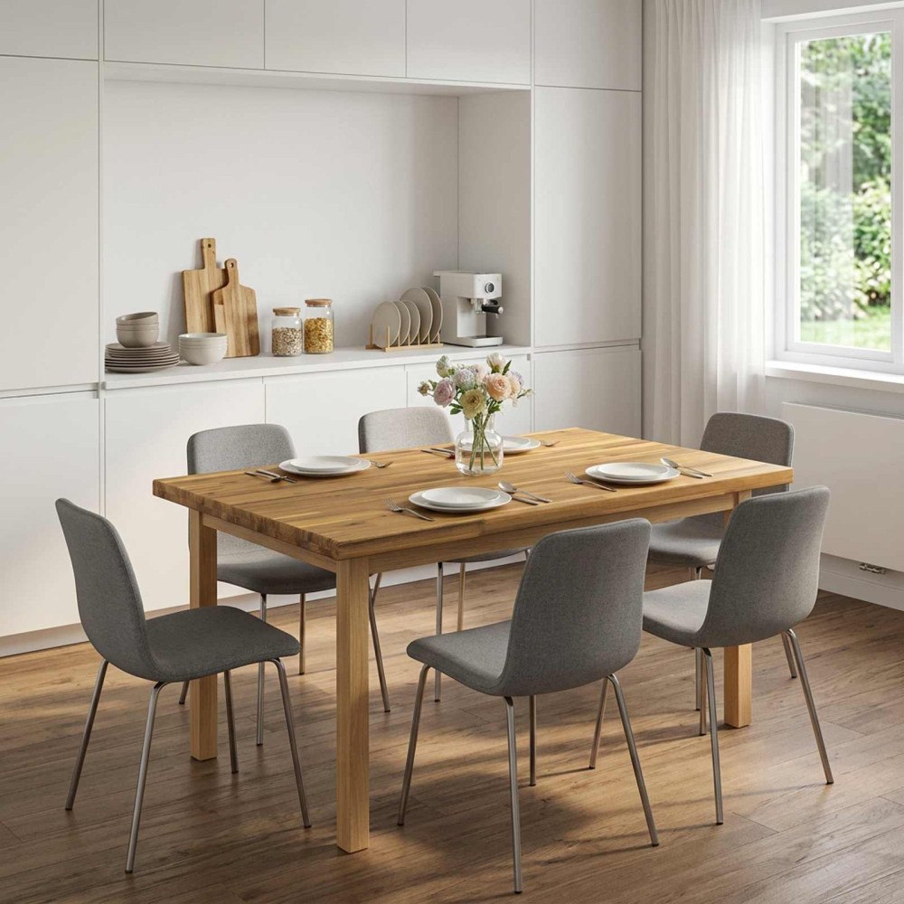 vidaXL Rektangulärt Bordsskiva 100 x 80 x 3,2 cm Rektangulär