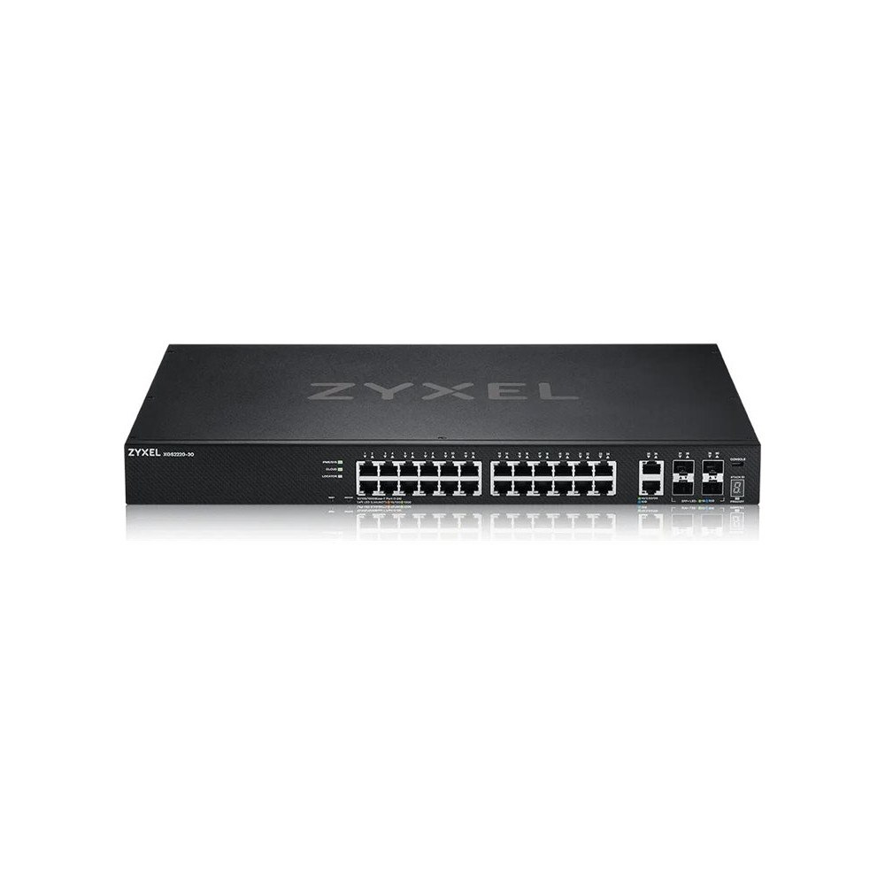 ZyXEL Communications Zyxel XGS2220-30 nätverksswitch 24x1G RJ45 hanterad L3 2x10G...