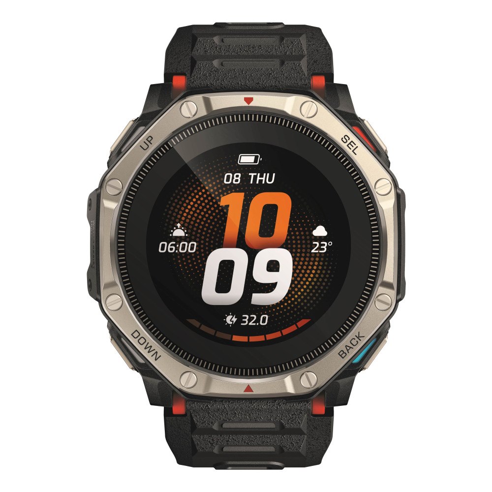 Amazfit Amazfit T-Rex Dual Solar, 3,35 cm (1.32"), AMOLED, Pekskärm,...