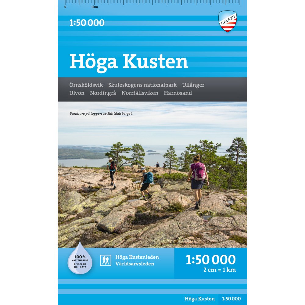 Calazo Förlag Höga kusten 1:50.000
