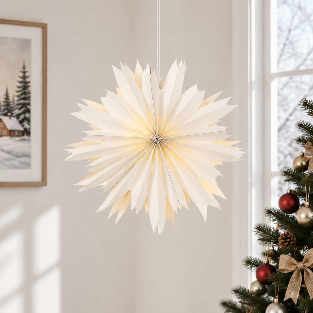 vidaXL Julbelysning RAAHE 10 LED-lampor Varmvit 60 x 20 x 60 cm