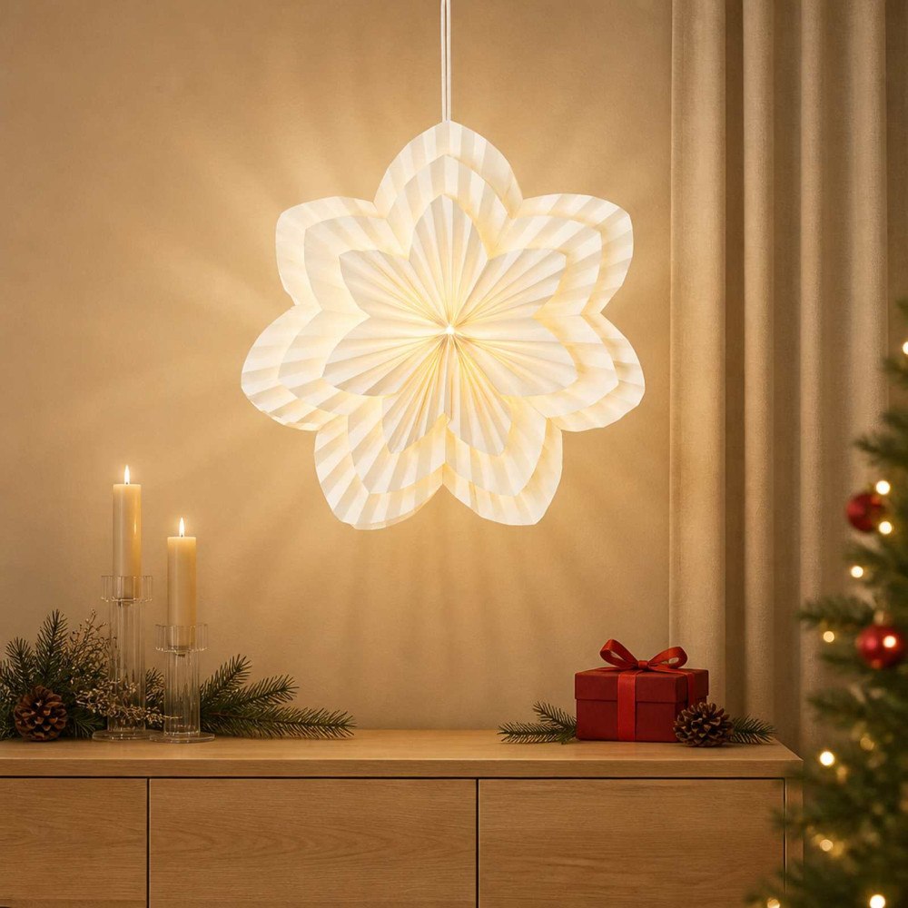 vidaXL Julbelysning RAAHE 10 LED-lampor Varmvit 60 x 20 x 60 cm