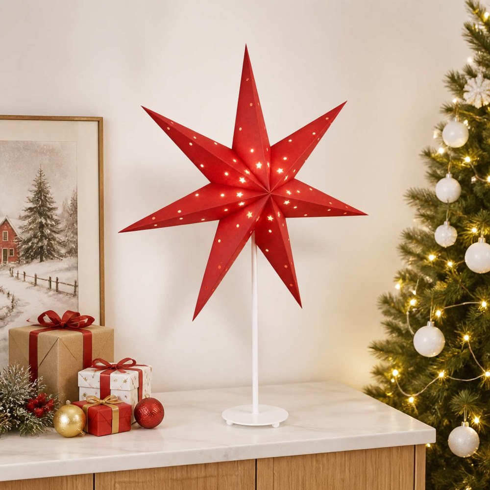 vidaXL Julbelysning RAAHE Varmvit 35 x 15 x 55 cm
