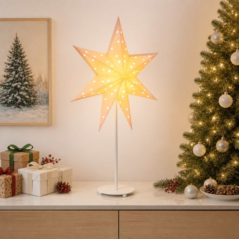 vidaXL Julbelysning RAAHE Varmvit 35 x 15 x 55 cm