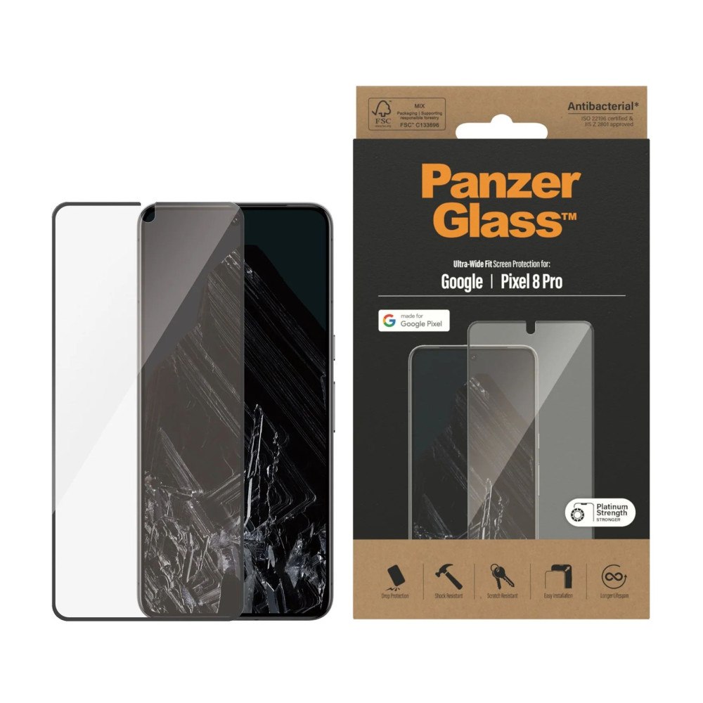 PanzerGlass PanzerGlass - skärmskydd för mobiltelefon - ultrabred passning