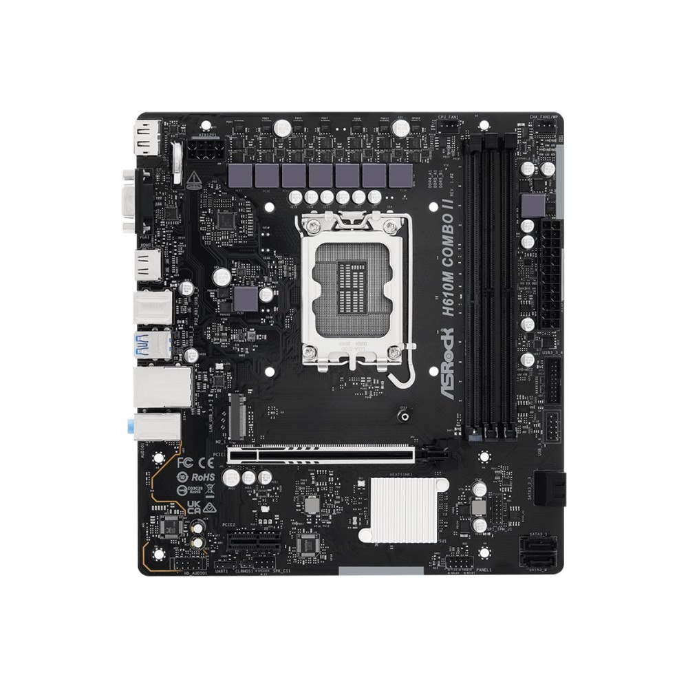 ASRock ASRock H610M COMBO II - moderkort - micro ATX - LGA1700-uttag - H610