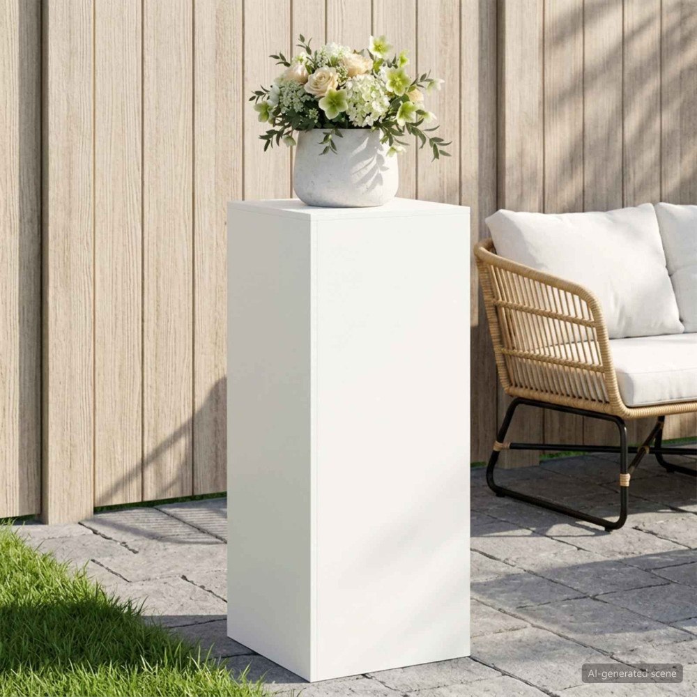 vidaXL Växtställ Vit 40 x 40 x 100 cm Stål