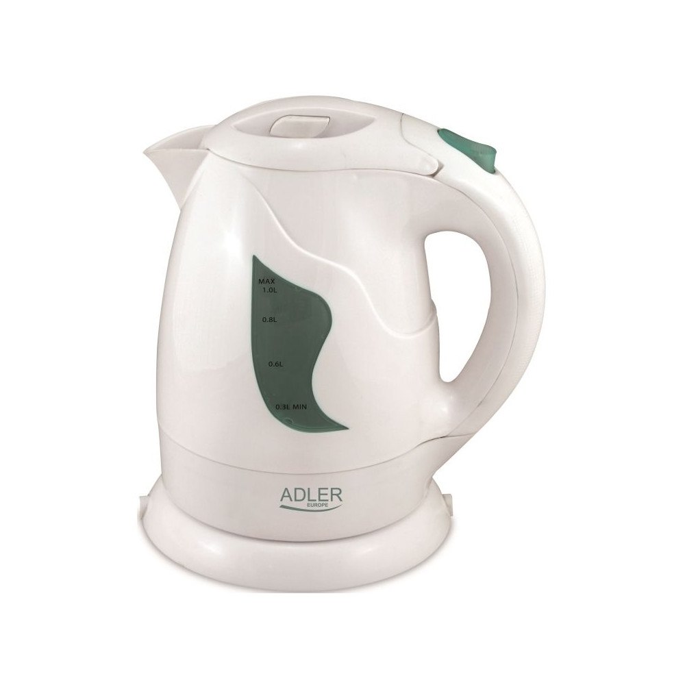 ADLER Adler AD 08 w, 1 l, 850 W, Vit, Vattennivå indikator, Sladdl...