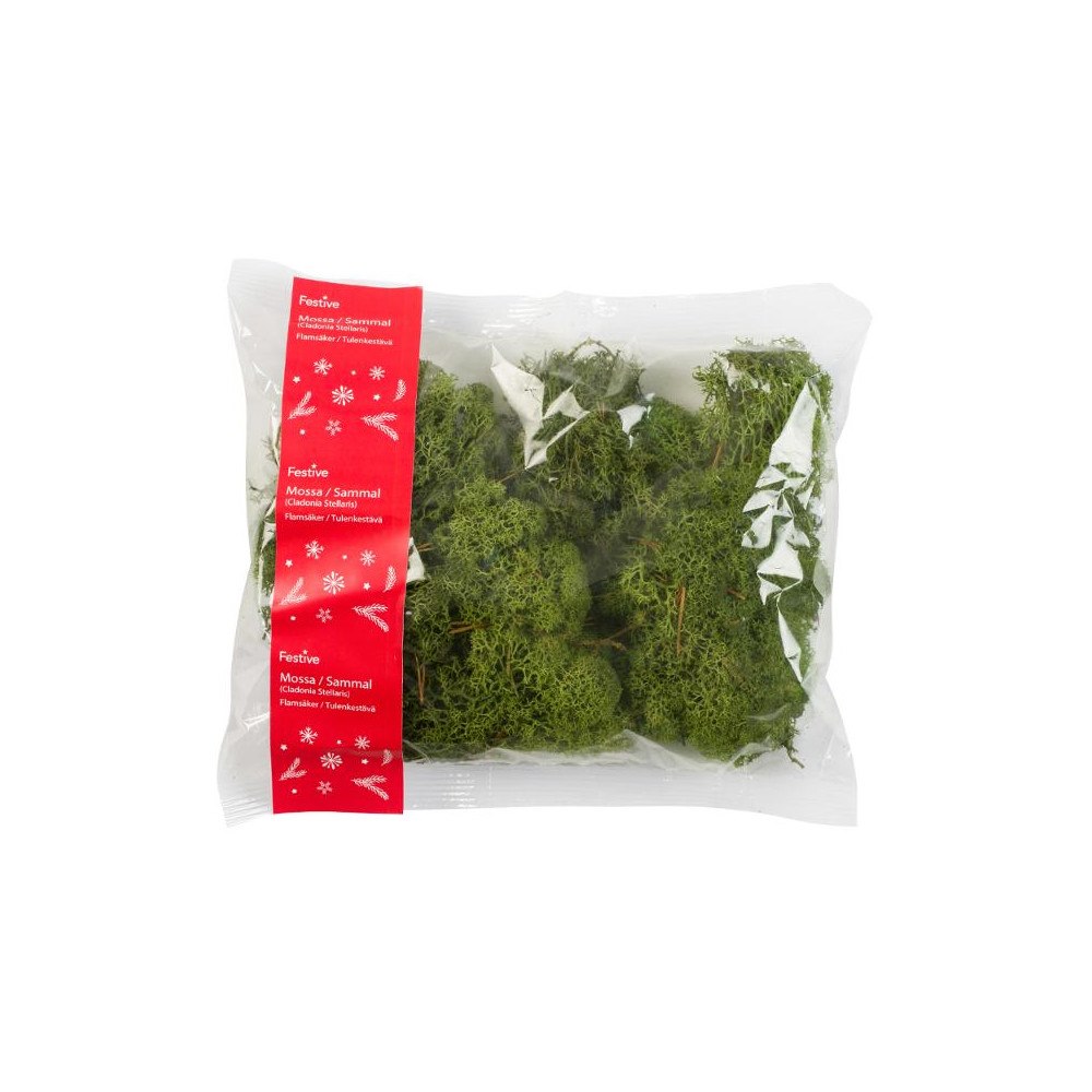 No Brand Dekoration mossa 100g mörkgrön