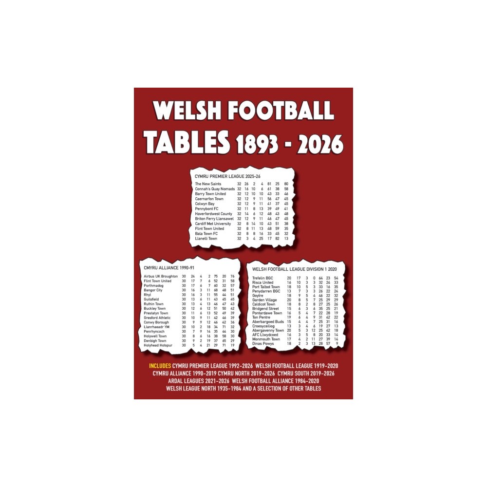 Soccer Books Ltd Welsh Football Tables 1893-2026 (häftad, eng)