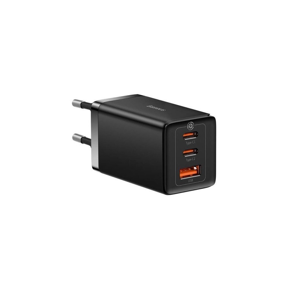 Baseus Baseus GaN5 Pro CCGP120201 laddare 65W, 2x USB-C + USB-A, sv...