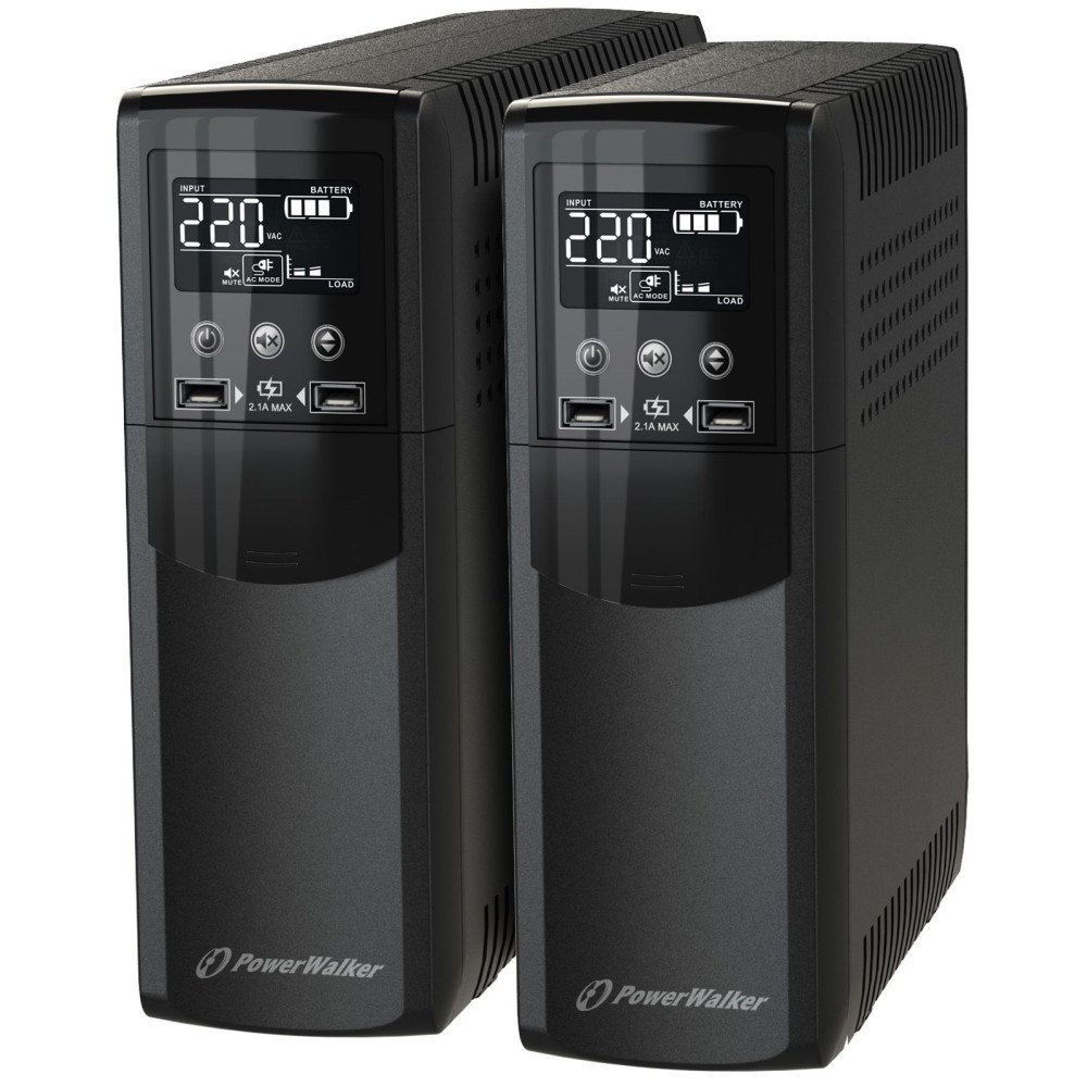 PowerWalker PowerWalker VI 1500 CSW, Linjeinteraktiv, 1,5 kVA, 900 W, Si...