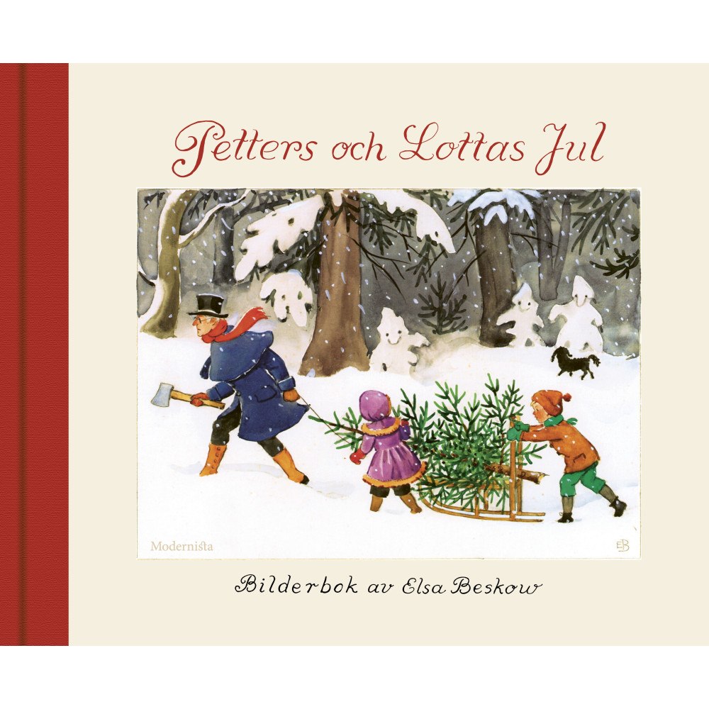 Elsa Beskow Petters och Lottas jul (bok, kartonnage)