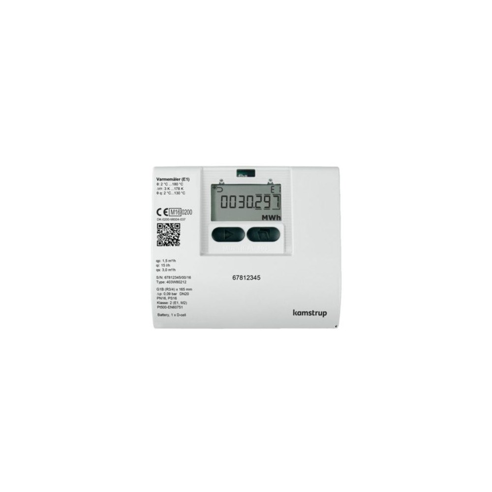 KAMSTRUP Värmemätare MULTICAL® 403 0,6 m³/h / 110 mm / 3/4" med batte...