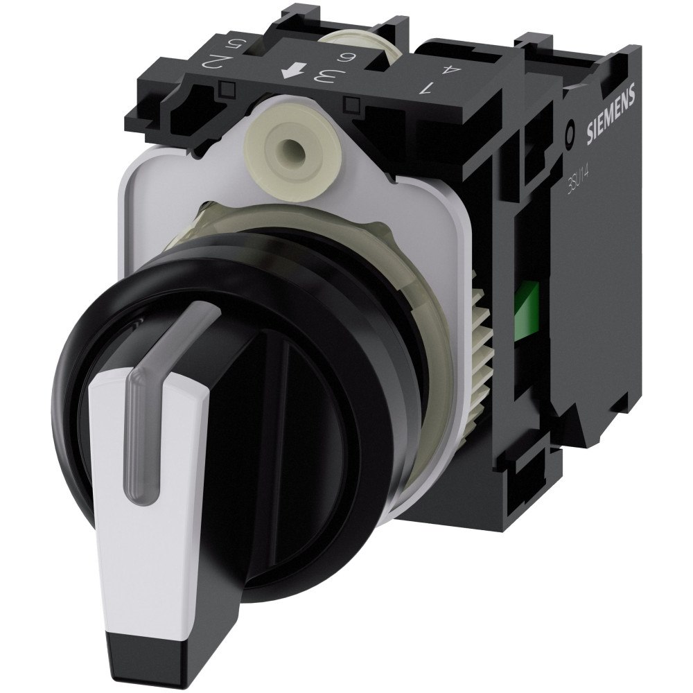 Siemens Siemens 3SU11002BL601NA0 Vridkontakt, kan belysas, svart/vit...