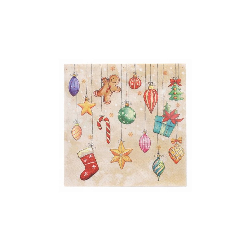 PAPSTAR Servett PAPSTAR Deco 3-lags 33cm 20/fp