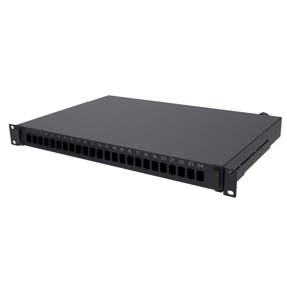 commscope CommScope 1671000-8, LC (UPC), Svart, Gjuten aluminium, 1U,...
