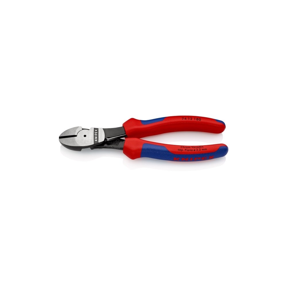 Knipex Knipex 74 12 180, Avbitartång, Kromvanadinstål, Plast, Blå,...