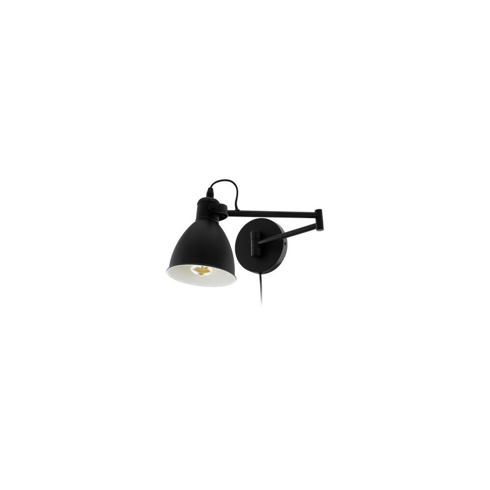 EGLO EGLO San Peri vägglampa E27 max. 10 W justerbar arm IP20, sv...