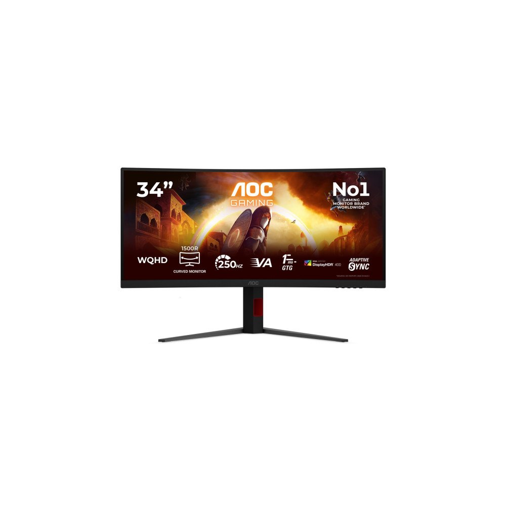 AOC AOC Gaming CU34G4ZCA - G4 Series - LED-skärm - böjd - 34" - HDR