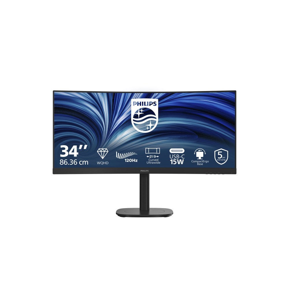 Philips Philips 34B2N3500C - 3000 Series - LED-skärm - böjd - 34" - HDR