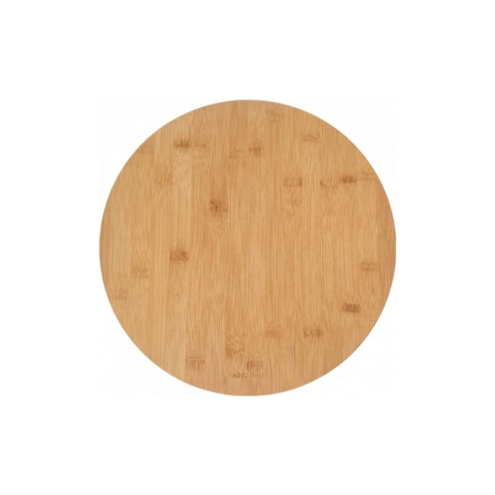 King Hoff KingHoff KH-1566 roterande serveringsbricka i bambu – Ø 35 c...