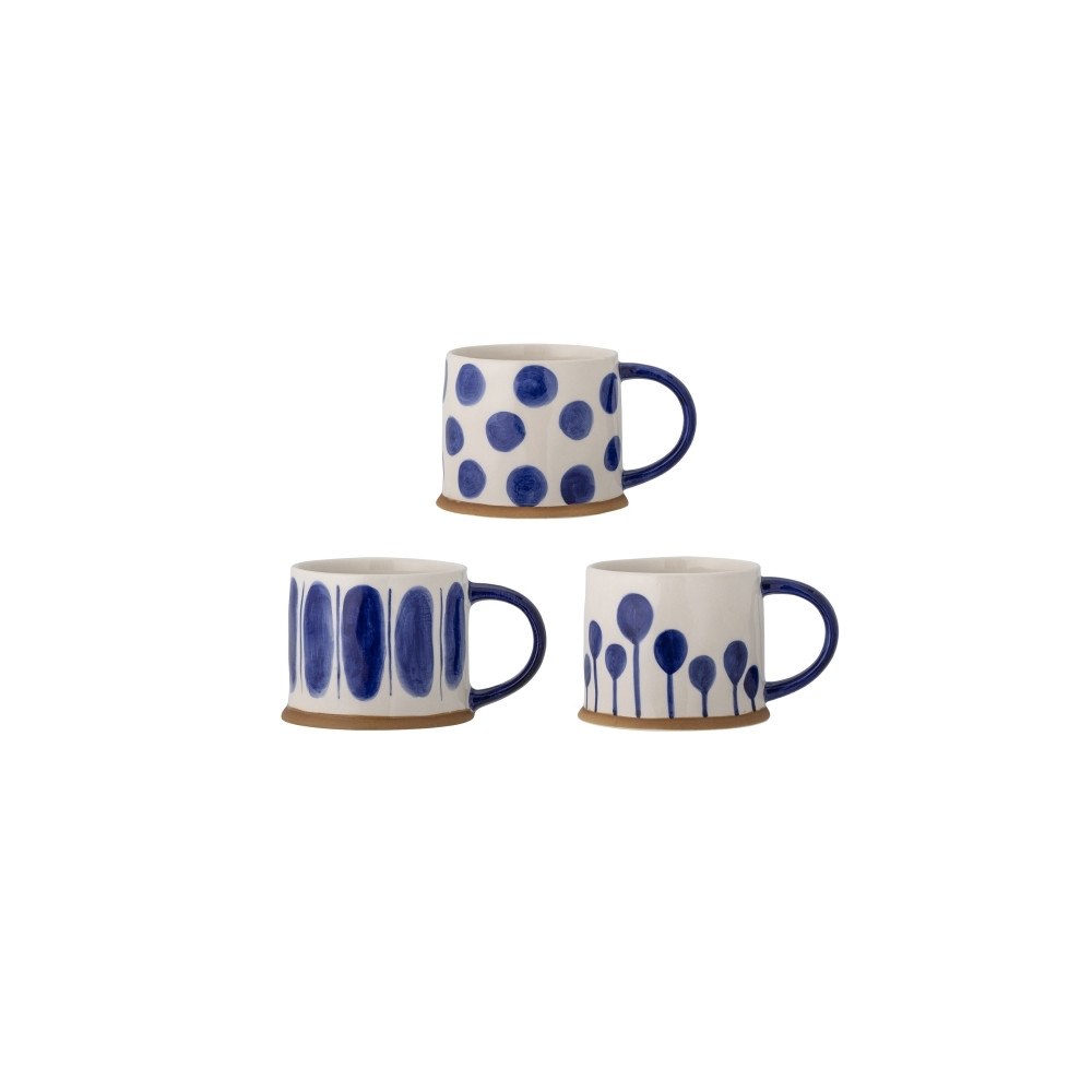 Creative Collection CREATIVE COLLECTION Linora stengodsmuggar 450 ml, blå, 3-pac...