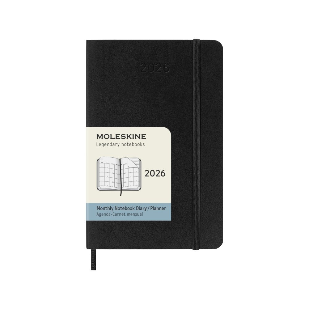 Moleskine Moleskine Classic Soft 12M MonthNote Pocket fickkalender 202...