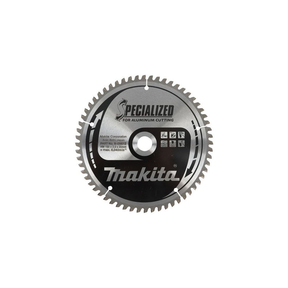Makita Makita B-09662 cirkelsågklinga för aluminium 260 x 30 mm 100...