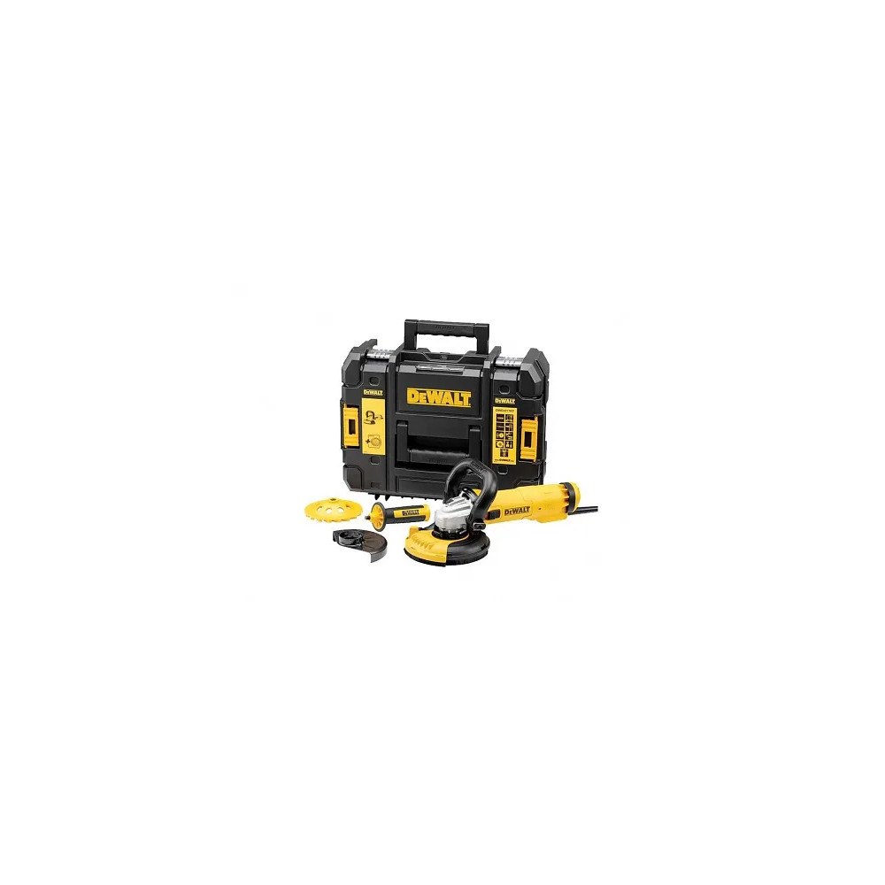 DeWalt DeWALT DWE4257KT-QS vinkelslip 1500 W 125 mm med diamantklin...