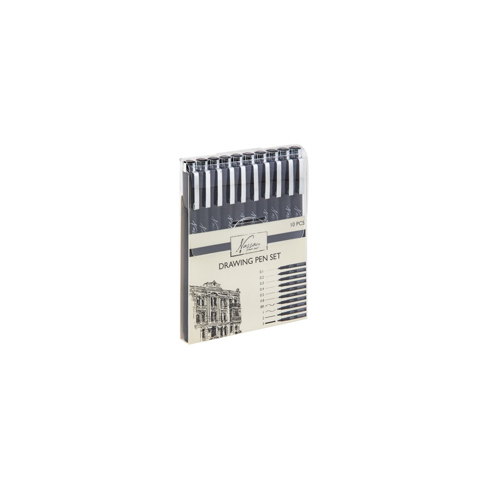 Legind Legind set med finelinerpennor, 0,1 mm till 3,0 mm, svarta,...